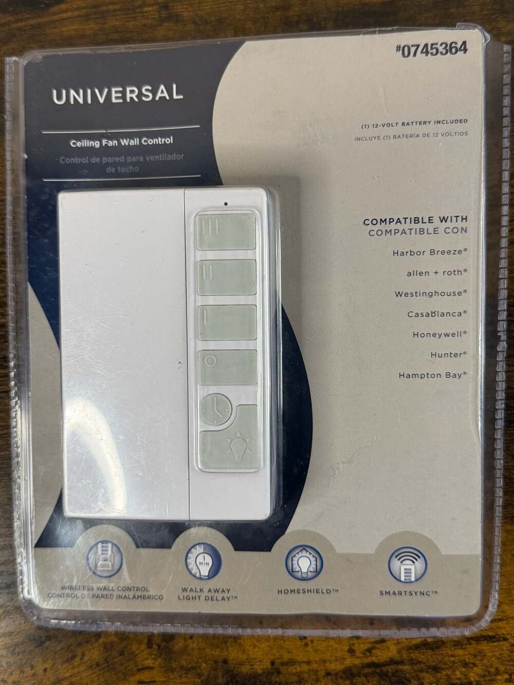 Harbor Breeze Universal Ceiling Fan Wall Control Kit with Receiver,#41177